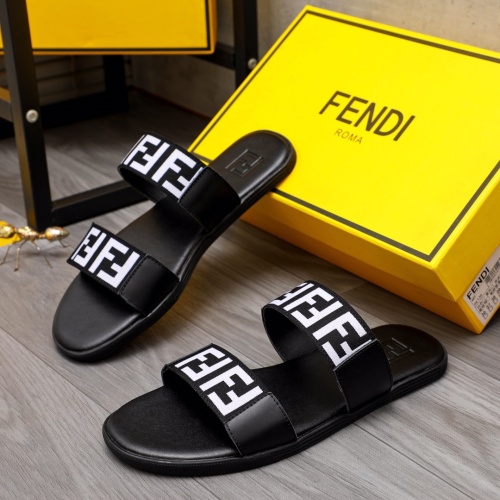 Replica Fendi Slippers For Men #1209413 $42.00 USD for Wholesale