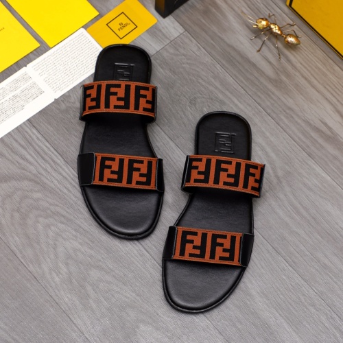 Wholesale Fendi Slippers For Men #1209414 $42.00 USD, Wholesale Quality Replica Fendi Slippers