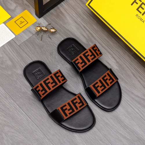 Replica Fendi Slippers For Men #1209414 $42.00 USD for Wholesale