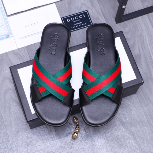 Replica Gucci Slippers For Men #1209424 $42.00 USD for Wholesale