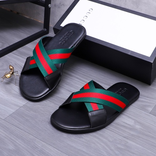 Replica Gucci Slippers For Men #1209424 $42.00 USD for Wholesale