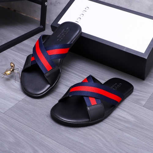 Replica Gucci Slippers For Men #1209425 $42.00 USD for Wholesale