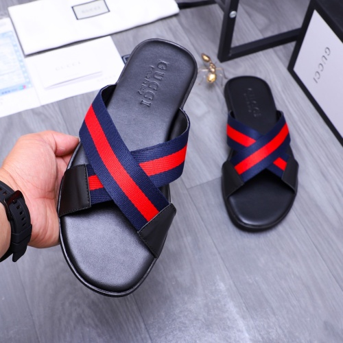 Replica Gucci Slippers For Men #1209425 $42.00 USD for Wholesale