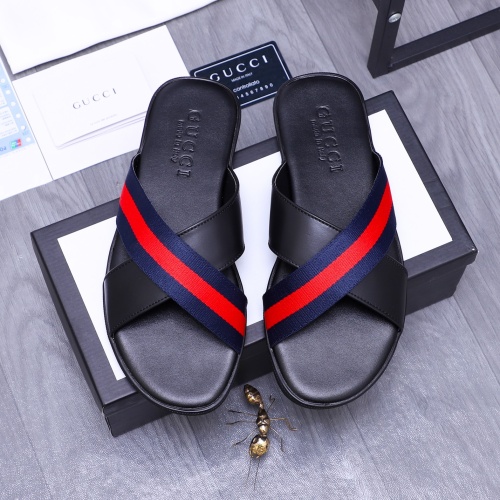 Replica Gucci Slippers For Men #1209428 $42.00 USD for Wholesale