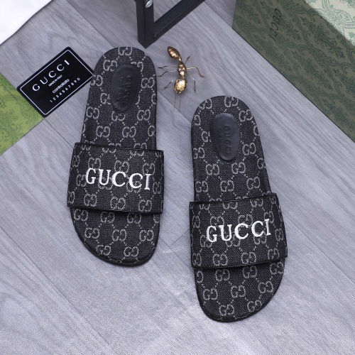 Wholesale Gucci Slippers For Men #1209429 $60.00 USD, Wholesale Quality Replica Gucci Slippers