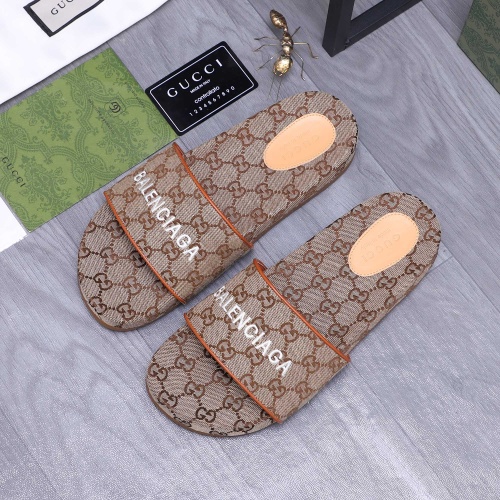 Replica Gucci Slippers For Men #1209437 $60.00 USD for Wholesale