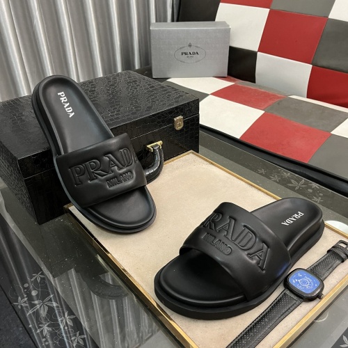 Wholesale Prada Slippers For Men #1209440 $56.00 USD, Wholesale Quality Replica Prada Slippers