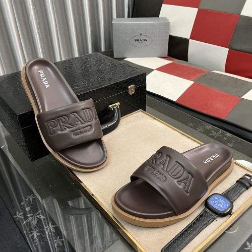 Wholesale Prada Slippers For Men #1209441 $56.00 USD, Wholesale Quality Replica Prada Slippers