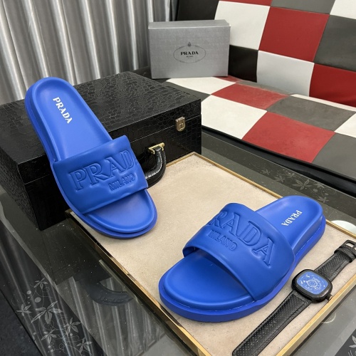 Wholesale Prada Slippers For Men #1209442 $56.00 USD, Wholesale Quality Replica Prada Slippers