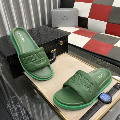 Wholesale Prada Slippers For Men #1209443 $56.00 USD, Wholesale Quality Replica Prada Slippers