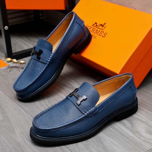 Wholesale Hermes Leather Shoes For Men #1209460 $82.00 USD, Wholesale Quality Replica Hermes Leather Shoes