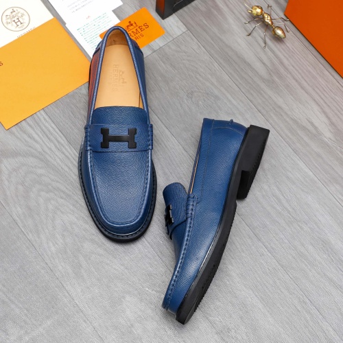 Replica Hermes Leather Shoes For Men #1209460 $82.00 USD for Wholesale