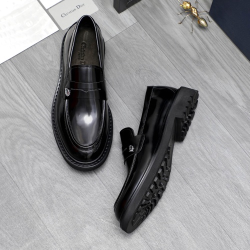 Replica Christian Dior Leather Shoes For Men #1209479 $96.00 USD for Wholesale