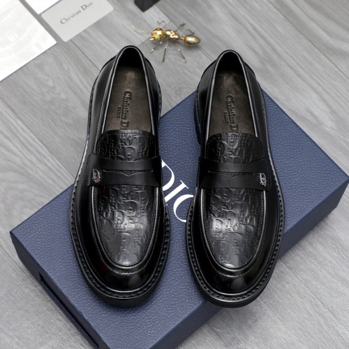 Replica Christian Dior Leather Shoes For Men #1209482 $96.00 USD for Wholesale