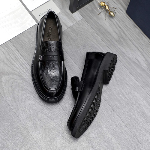 Replica Christian Dior Leather Shoes For Men #1209482 $96.00 USD for Wholesale