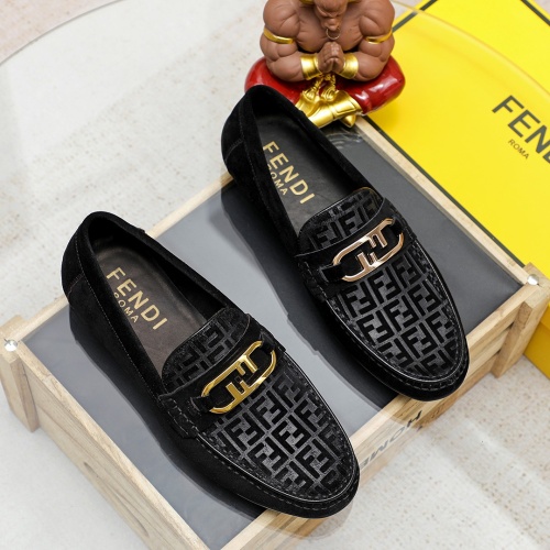 Wholesale Fendi Leather Shoes For Men #1209487 $68.00 USD, Wholesale Quality Replica Fendi Leather Shoes