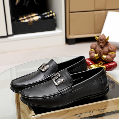 Replica Versace Leather Shoes For Men #1209496 $68.00 USD for Wholesale