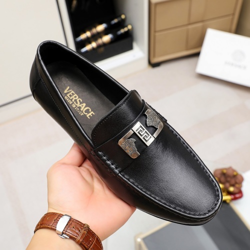 Replica Versace Leather Shoes For Men #1209496 $68.00 USD for Wholesale