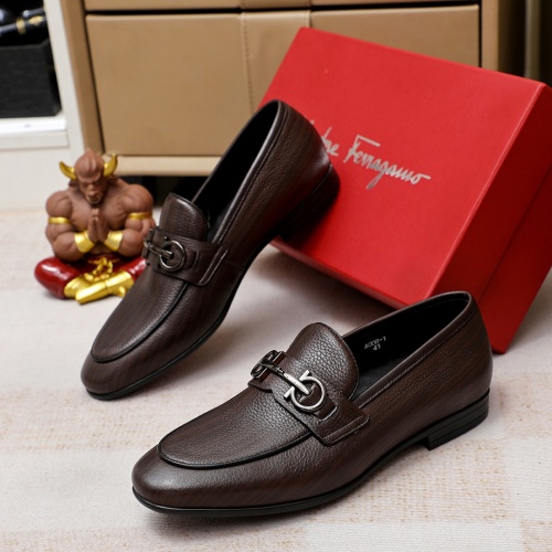 Wholesale Salvatore Ferragamo Leather Shoes For Men #1209499 $80.00 USD, Wholesale Quality Replica Salvatore Ferragamo Leather Shoes