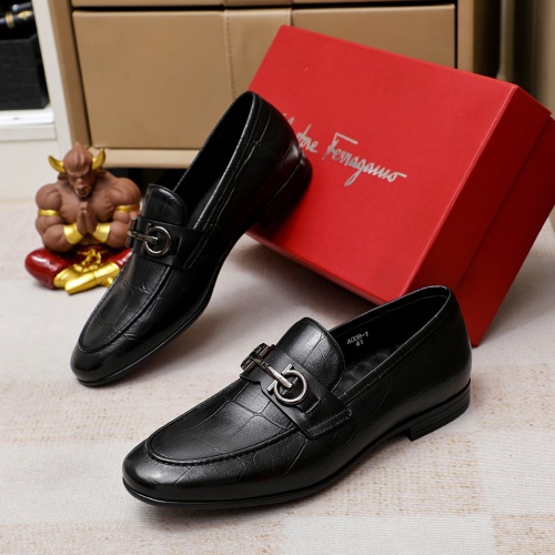 Wholesale Salvatore Ferragamo Leather Shoes For Men #1209504 $80.00 USD, Wholesale Quality Replica Salvatore Ferragamo Leather Shoes