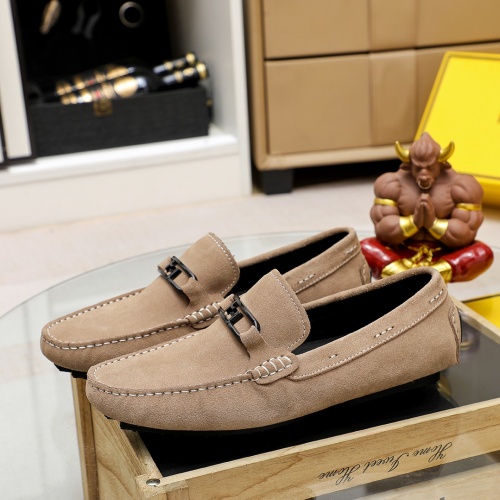 Replica Fendi Leather Shoes For Men #1209517 $72.00 USD for Wholesale