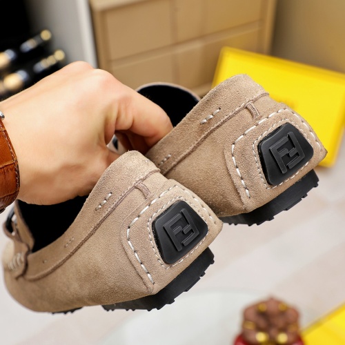 Replica Fendi Leather Shoes For Men #1209517 $72.00 USD for Wholesale