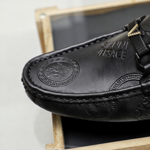 Replica Versace Leather Shoes For Men #1209521 $72.00 USD for Wholesale