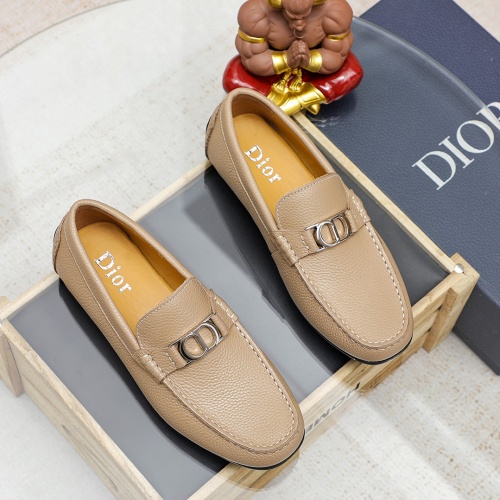 Wholesale Christian Dior Leather Shoes For Men #1209534 $68.00 USD, Wholesale Quality Replica Christian Dior Leather Shoes