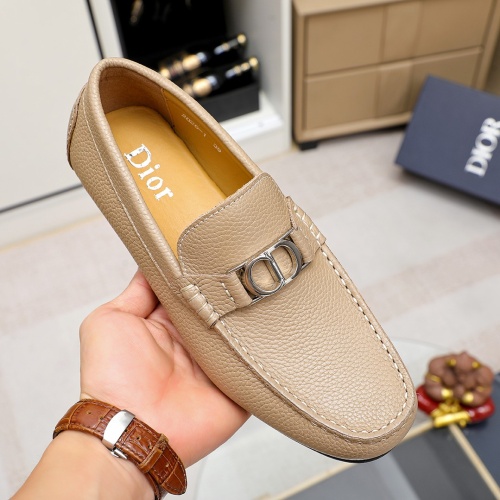 Replica Christian Dior Leather Shoes For Men #1209534 $68.00 USD for Wholesale