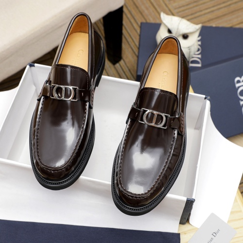 Wholesale Christian Dior Leather Shoes For Men #1209539 $92.00 USD, Wholesale Quality Replica Christian Dior Leather Shoes