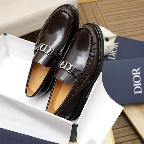 Replica Christian Dior Leather Shoes For Men #1209539 $92.00 USD for Wholesale