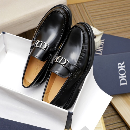 Replica Christian Dior Leather Shoes For Men #1209541 $92.00 USD for Wholesale