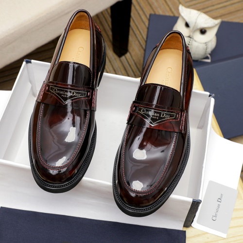 Wholesale Christian Dior Leather Shoes For Men #1209549 $92.00 USD, Wholesale Quality Replica Christian Dior Leather Shoes