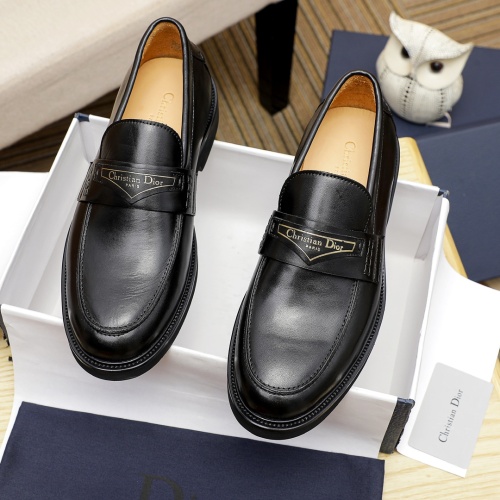 Wholesale Christian Dior Leather Shoes For Men #1209551 $92.00 USD, Wholesale Quality Replica Christian Dior Leather Shoes