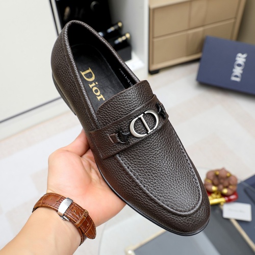 Replica Christian Dior Leather Shoes For Men #1209552 $82.00 USD for Wholesale