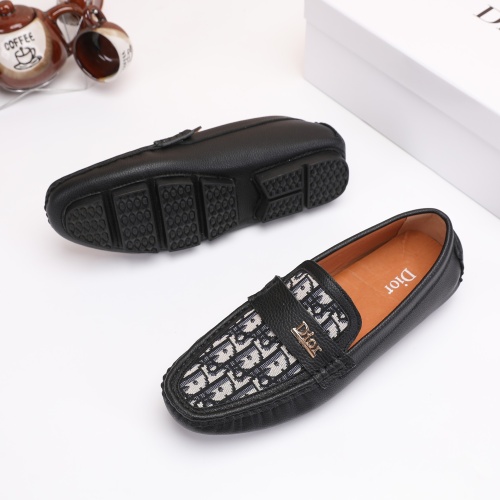 Replica Christian Dior Leather Shoes For Men #1209556 $72.00 USD for Wholesale