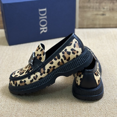 Replica Christian Dior Leather Shoes For Men #1209558 $130.00 USD for Wholesale