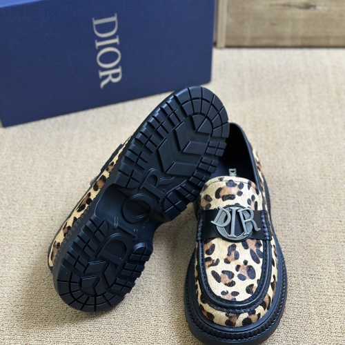 Replica Christian Dior Leather Shoes For Men #1209558 $130.00 USD for Wholesale