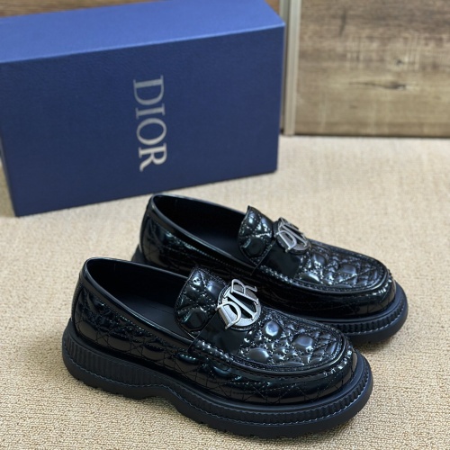 Replica Christian Dior Leather Shoes For Men #1209560 $130.00 USD for Wholesale