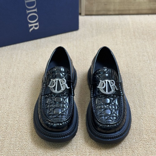 Replica Christian Dior Leather Shoes For Men #1209560 $130.00 USD for Wholesale