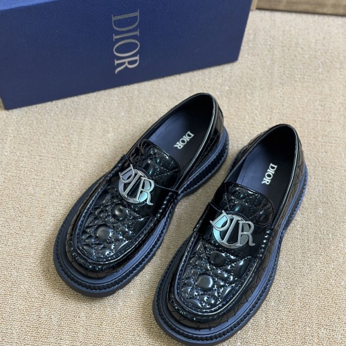 Replica Christian Dior Leather Shoes For Men #1209560 $130.00 USD for Wholesale