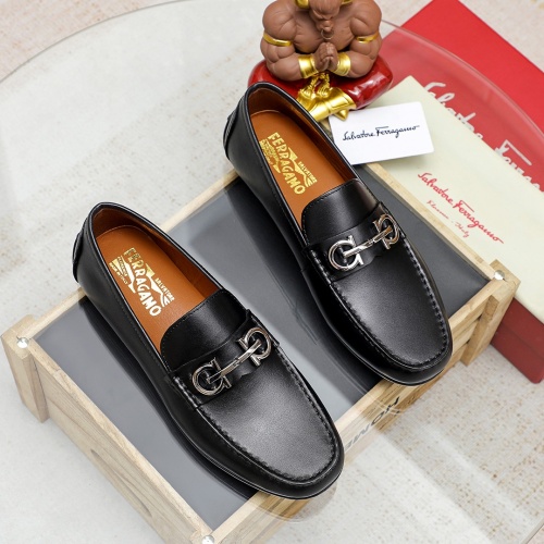 Wholesale Salvatore Ferragamo Leather Shoes For Men #1209567 $68.00 USD, Wholesale Quality Replica Salvatore Ferragamo Leather Shoes