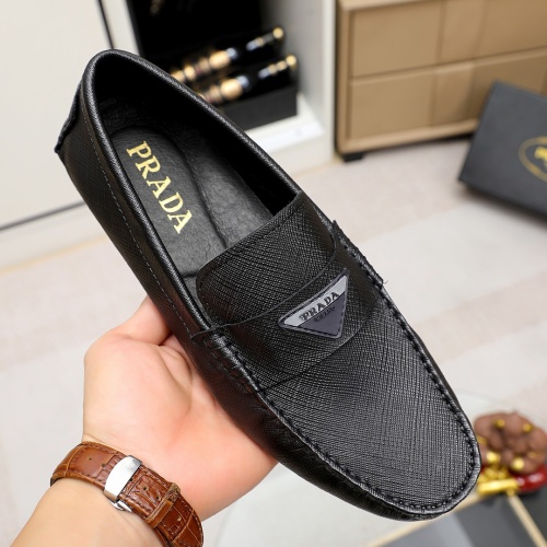 Replica Prada Leather Shoes For Men #1209576 $72.00 USD for Wholesale