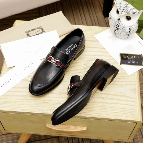 Replica Gucci Oxfords Shoes For Men #1209581 $76.00 USD for Wholesale