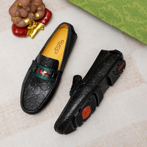 Replica Gucci Oxfords Shoes For Men #1209592 $72.00 USD for Wholesale