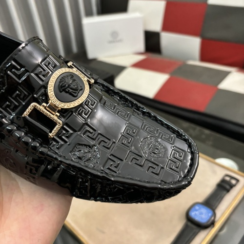 Replica Versace Leather Shoes For Men #1209629 $72.00 USD for Wholesale