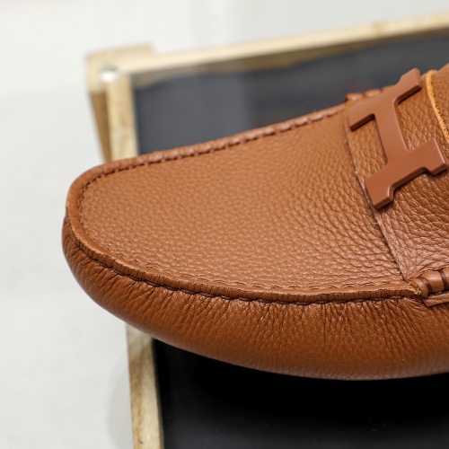 Replica Hermes Leather Shoes For Men #1209632 $72.00 USD for Wholesale