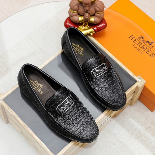 Wholesale Hermes Leather Shoes For Men #1209646 $68.00 USD, Wholesale Quality Replica Hermes Leather Shoes