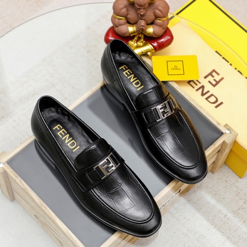 Wholesale Fendi Leather Shoes For Men #1209663 $80.00 USD, Wholesale Quality Replica Fendi Leather Shoes