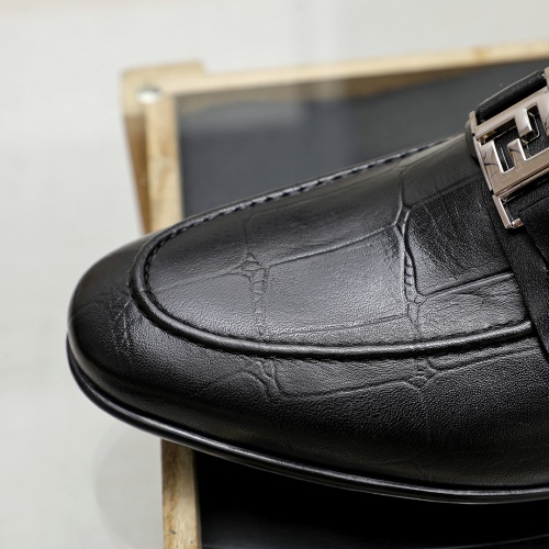 Replica Fendi Leather Shoes For Men #1209663 $80.00 USD for Wholesale